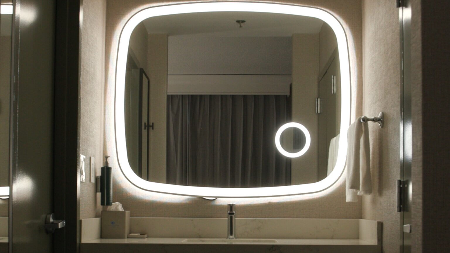 Hotel bathroom after renovation