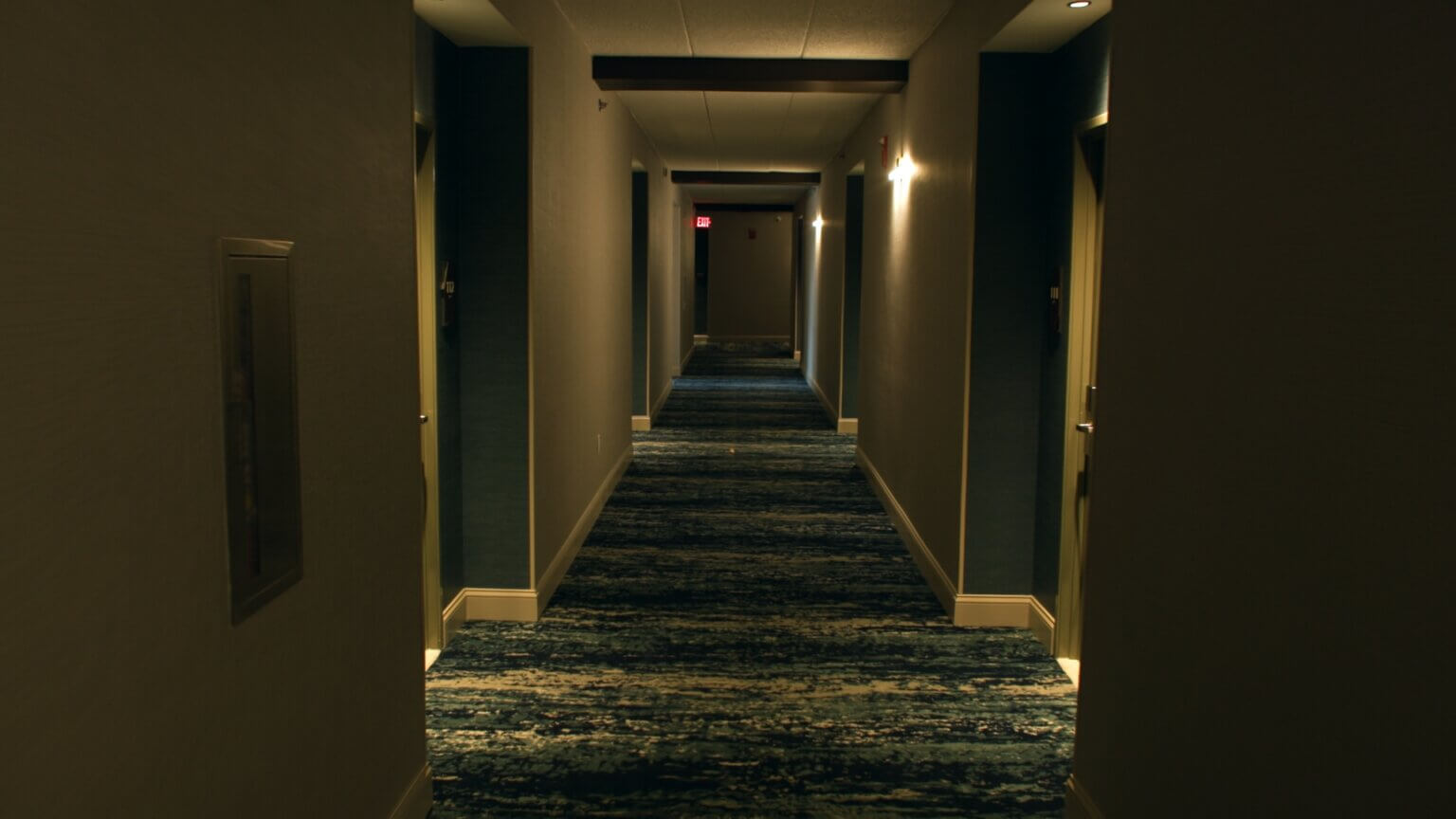 Hotel corridor after renovation