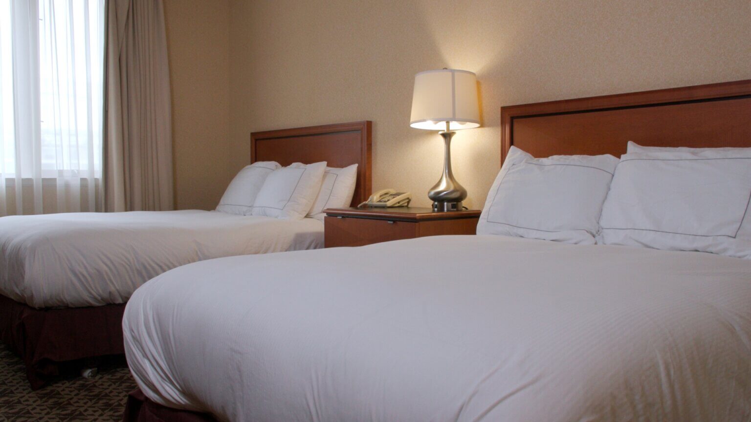 Hotel room before renovation