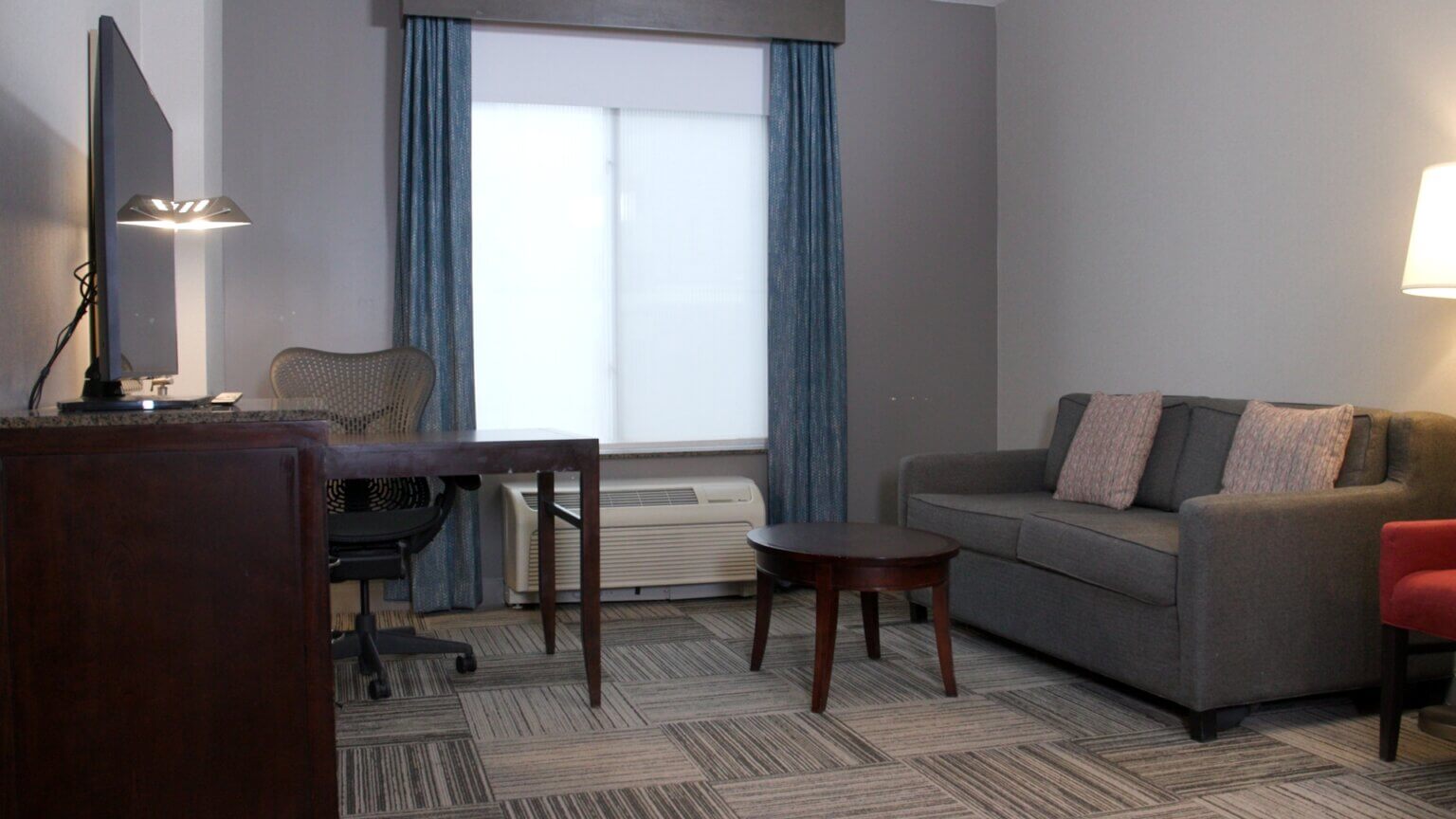Hotel room before renovation